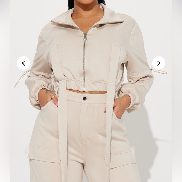 Cargo Pant Set - Taupe - Picture 3 of 5